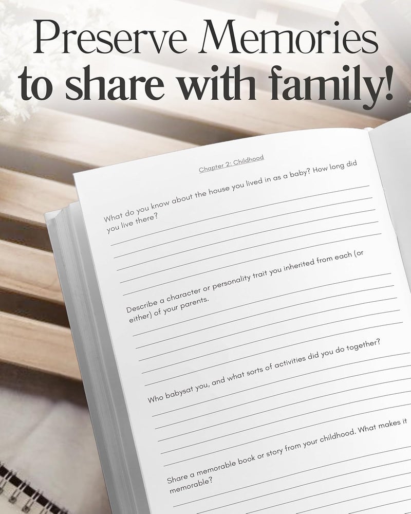 Coco & Lan Papa's Life Story Journal (Hardcover): A Meaningful Keepsake for Papa to Share His Journey and Memories, Book Includes 250+ Prompt Questions, Sentimental Gifts for Father's Day, Birthday & Christmas - Image 4